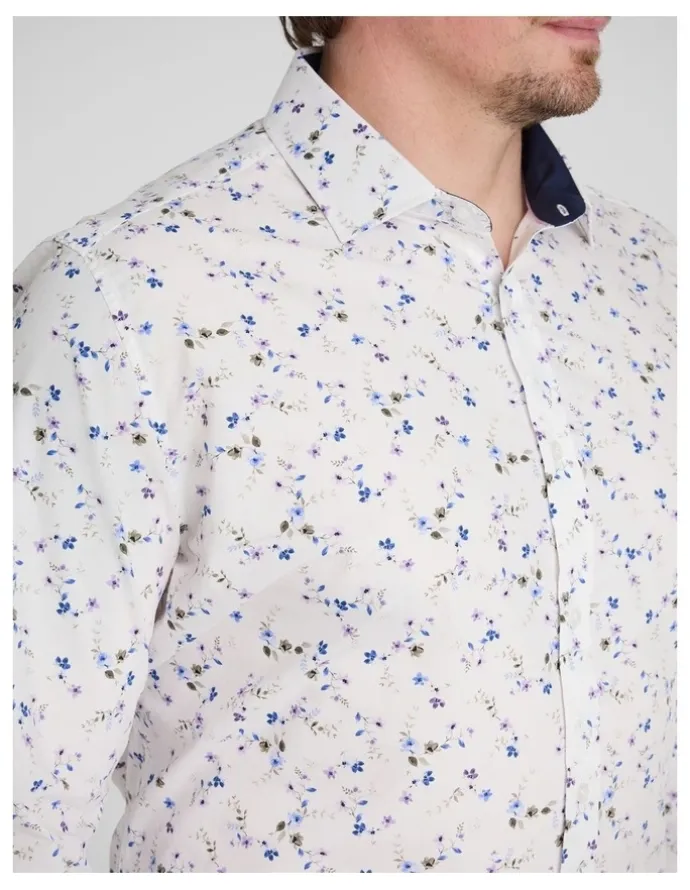 Johnny Bigg Bastian Floral Shirt in White