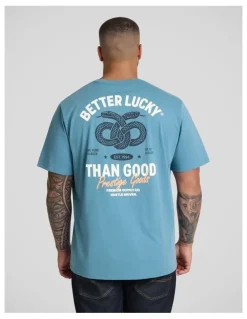 Johnny Bigg Better Crew Neck Tee in Blue
