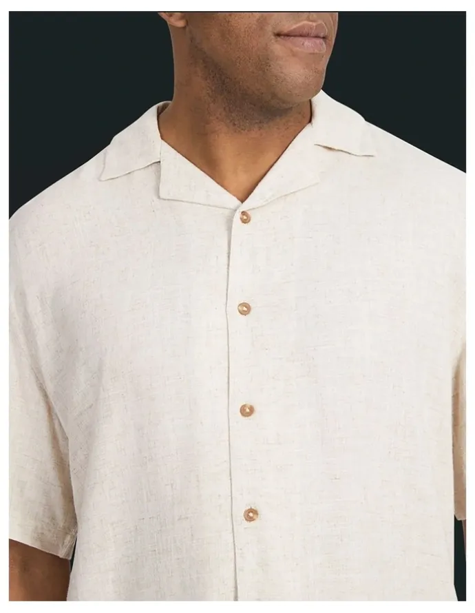 Johnny Bigg Bondi Relaxed Fit Shirt in Sand