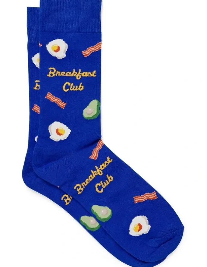 Johnny Bigg Breakfast Club Fancy Sock in Royal Blue
