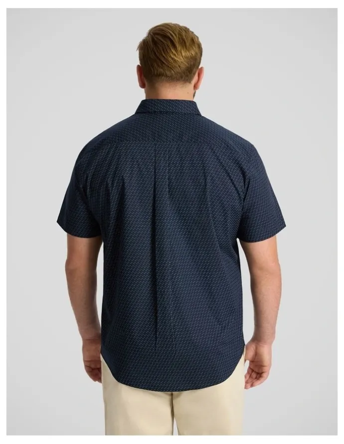 Johnny Bigg Butler Stretch Shirt in Navy