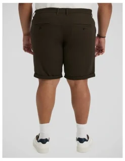 Johnny Bigg Charlie Canvas Short in Khaki