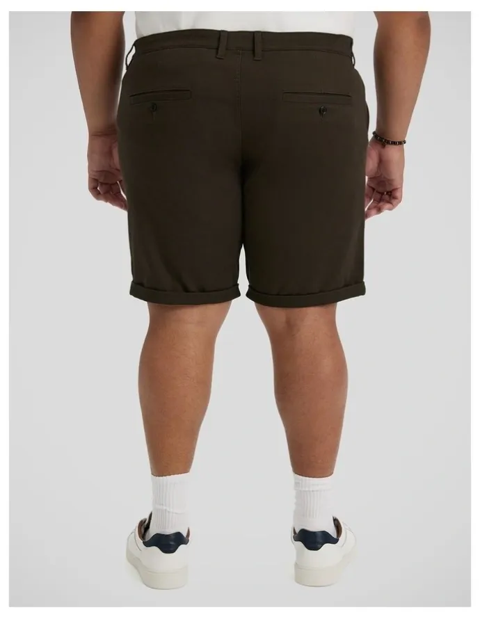 Johnny Bigg Charlie Canvas Short in Khaki