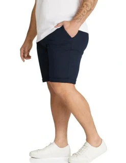 Johnny Bigg Charlie Canvas Short in Navy