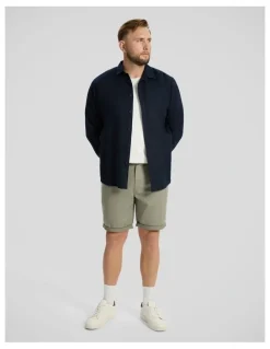 Johnny Bigg Charlie Canvas Short in Moss