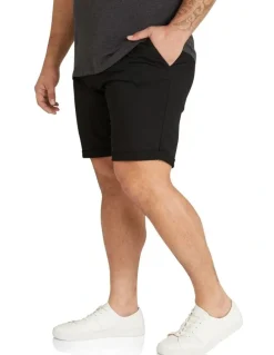 Johnny Bigg Charlie Canvas Short in Black