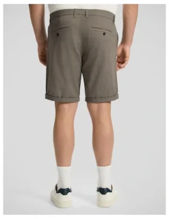 Johnny Bigg Charlie Canvas Short in Walnut