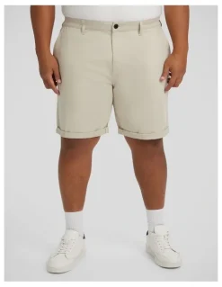 Johnny Bigg Charlie Canvas Short in Chalk