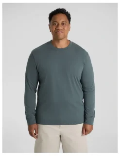Johnny Bigg Classic Heavy Long Sleeve Tee in Slate
