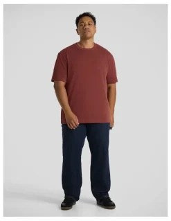 Johnny Bigg Classic Heavy Weight Tee in Brick Red