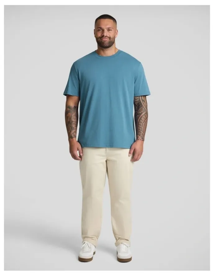 Johnny Bigg Classic Heavy Weight Tee in Airforce Blue