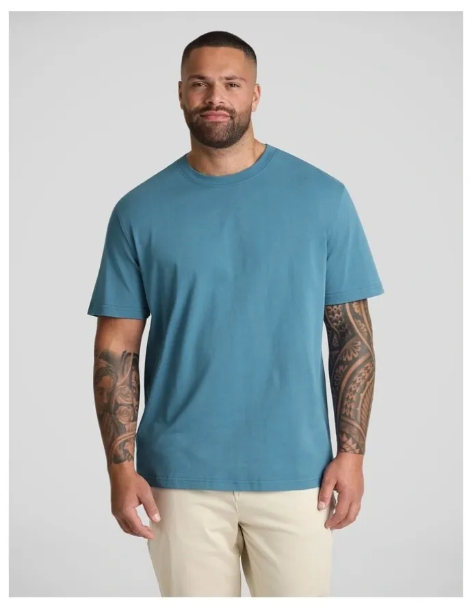 Johnny Bigg Classic Heavy Weight Tee in Airforce Blue