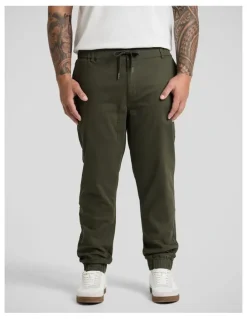 Johnny Bigg Comfort Knit Jogger Pant in Khaki