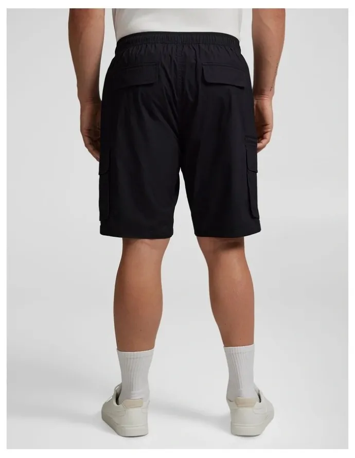 Johnny Bigg Corbin Stretch Cargo Short in Black