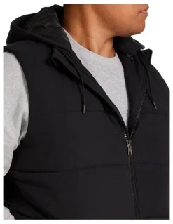 Johnny Bigg Dakota Puffer Vest in Black