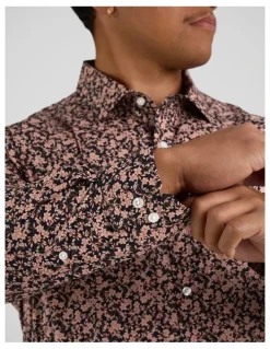Johnny Bigg Darius Floral Shirt in Pink