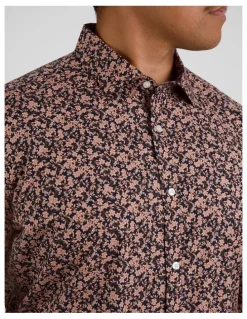 Johnny Bigg Darius Floral Shirt in Pink
