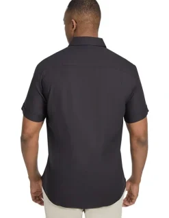 Johnny Bigg Deniro Stretch Shirt in Black