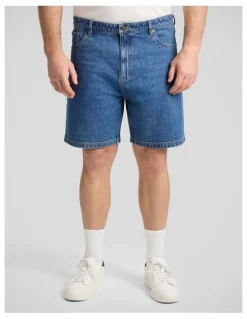 Johnny Bigg Denzel Denim Short in Dark Wash