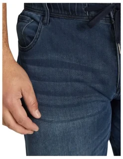 Johnny Bigg Deran Knit Denim Short in Ink