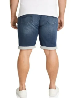 Johnny Bigg Deran Knit Denim Short in Ink