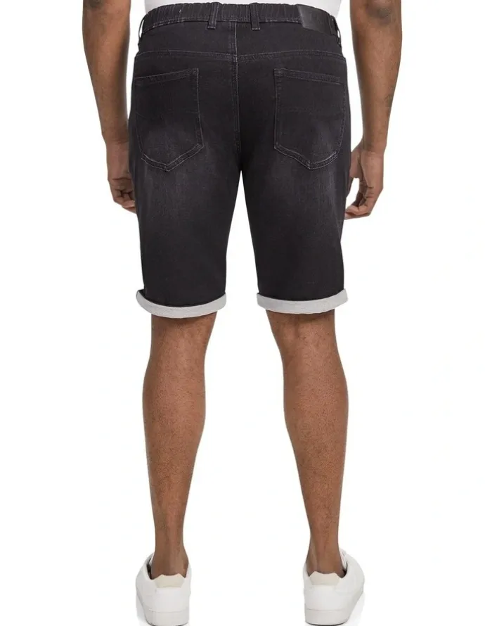 Johnny Bigg Deran Knit Denim Short in Black