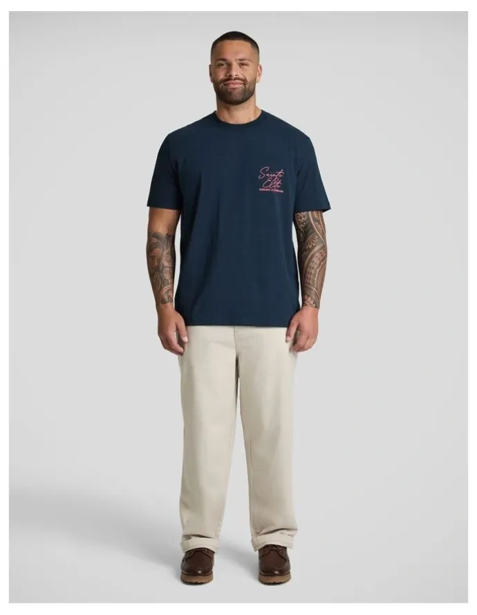 Johnny Bigg Elite Stretch Classic Tee in Navy