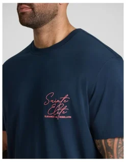 Johnny Bigg Elite Stretch Classic Tee in Navy