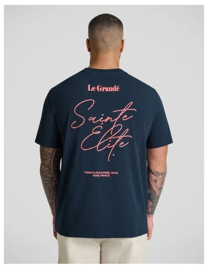 Johnny Bigg Elite Stretch Classic Tee in Navy