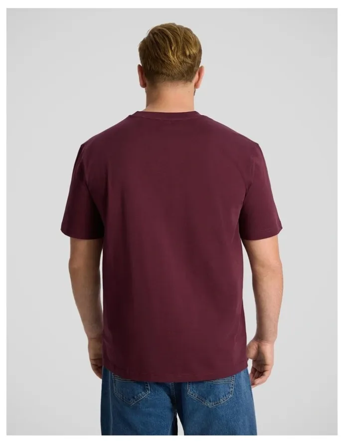 Johnny Bigg Essential Crew Neck Tee in Burgundy