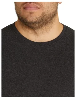 Johnny Bigg Essential Crew Neck Tee in Charcoal