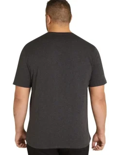 Johnny Bigg Essential Crew Neck Tee in Charcoal