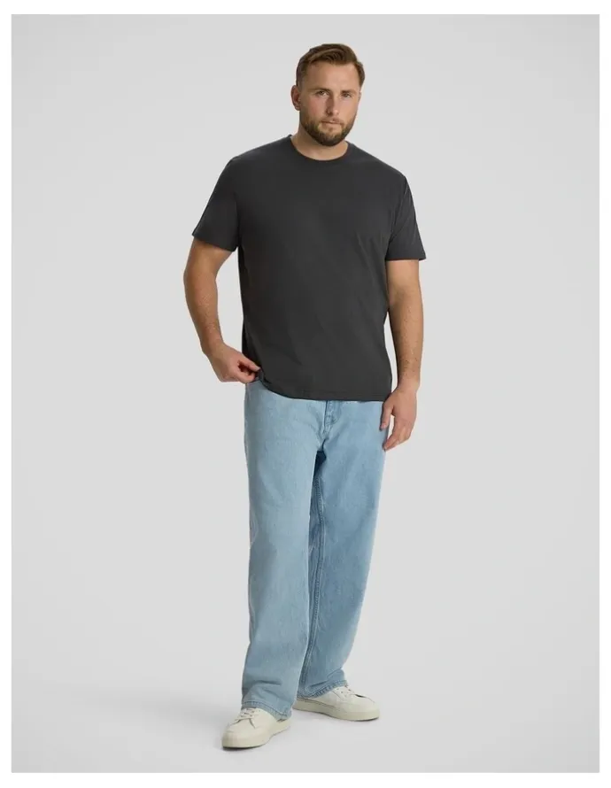 Johnny Bigg Essential Crew Neck Tee in Dark Grey