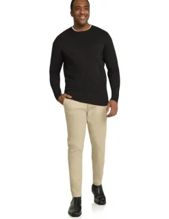 Johnny Bigg Essential Crew Neck Sweater in Black