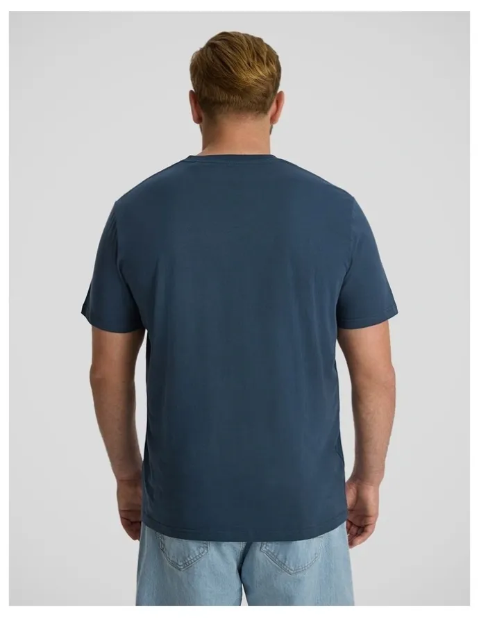 Johnny Bigg Essential V Neck Tee in Midnight Blue