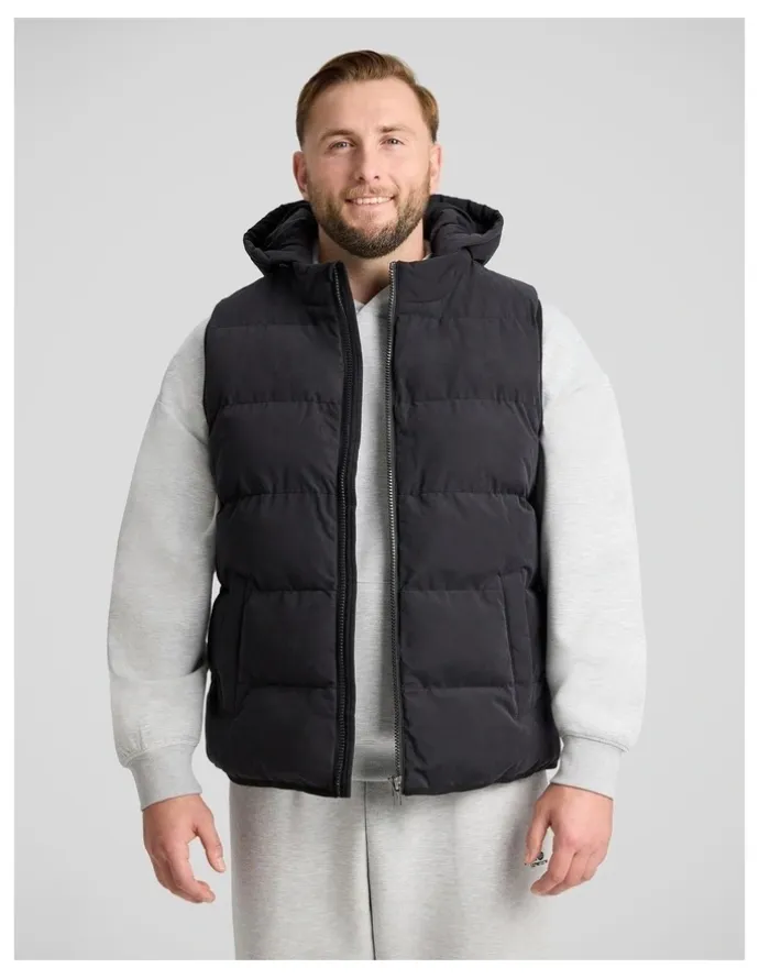 Johnny Bigg Fargo Puffer Vest in Black