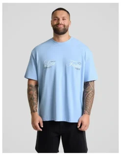 Johnny Bigg Fast Relaxed Fit Tee in Light Blue
