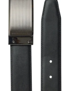 Johnny Bigg Fraser Reversible Plate Belt in Black