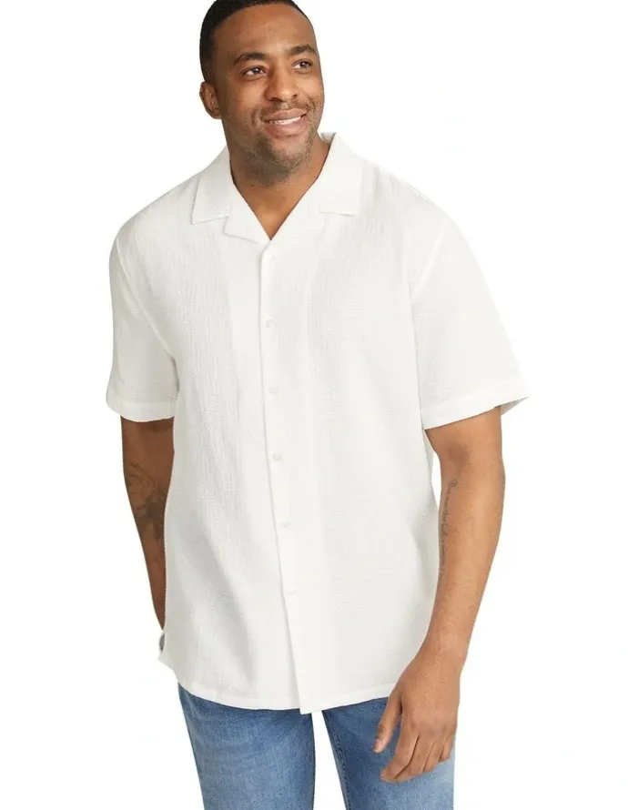 Johnny Bigg Griffen Relaxed Fit Shirt in White