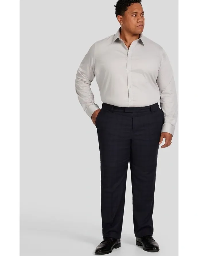 Johnny Bigg Henry Check Stretch Dress Pant in Ink