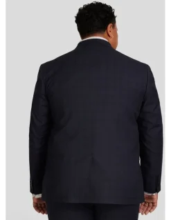 Johnny Bigg Henry Check Stretch Suit Jacket in Ink