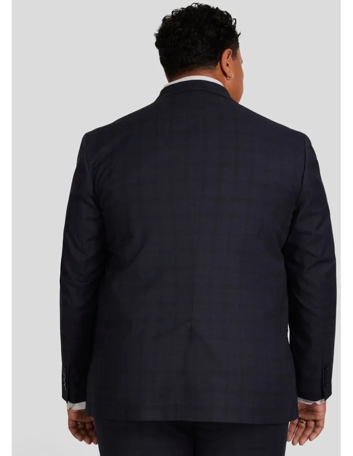 Johnny Bigg Henry Check Stretch Suit Jacket in Ink