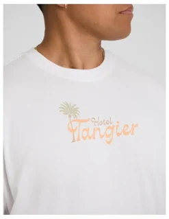 Johnny Bigg Hotel Morocco Relaxed Fit Tee in White