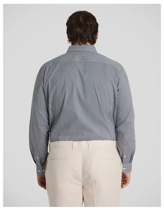 Johnny Bigg Hunter Stripe Easycare Shirt in Ink