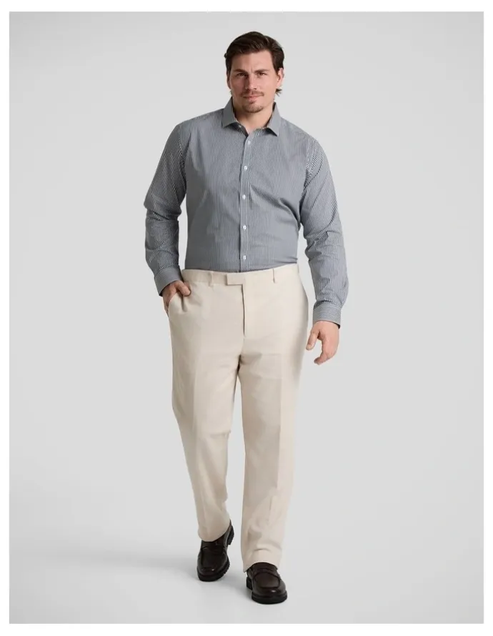 Johnny Bigg Hunter Stripe Easycare Shirt in Ink