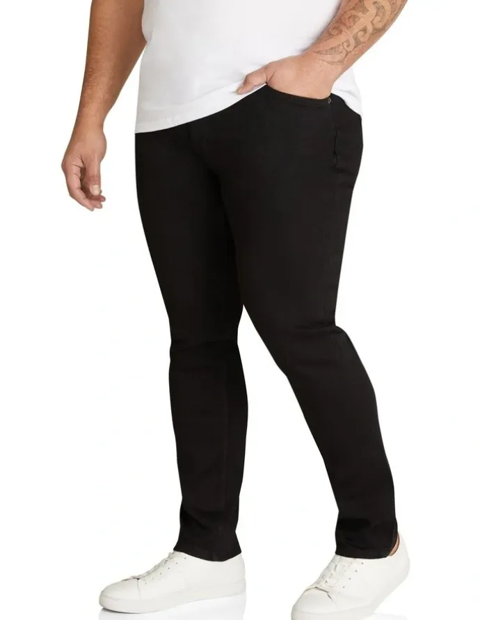 Johnny Bigg Hunter Superflex Slim Denim Jean in Black