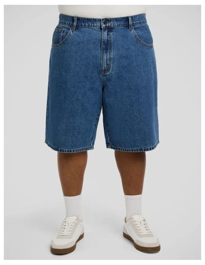Johnny Bigg Jake Baggy Denim in Mid Wash