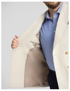 Johnny Bigg Kent Double Breasted Blazer in Champagne