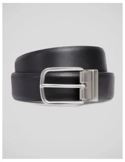 Johnny Bigg Leon Stretch Reversible Belt in Black