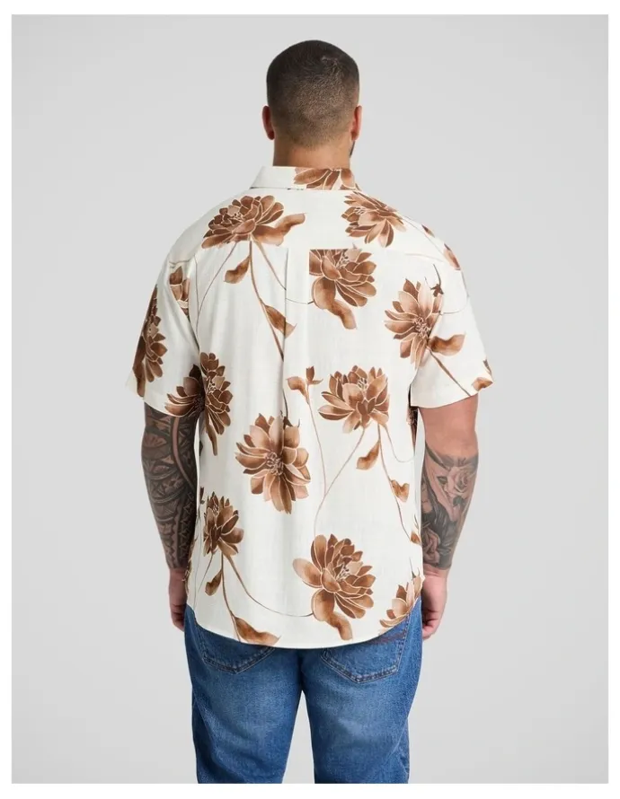 Johnny Bigg Lilium Print Shirt in White